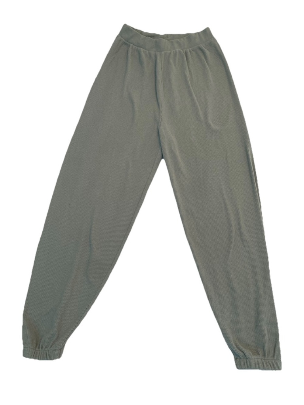 Skims Green Waffle Knit Jogger Sweatpants Size Medium